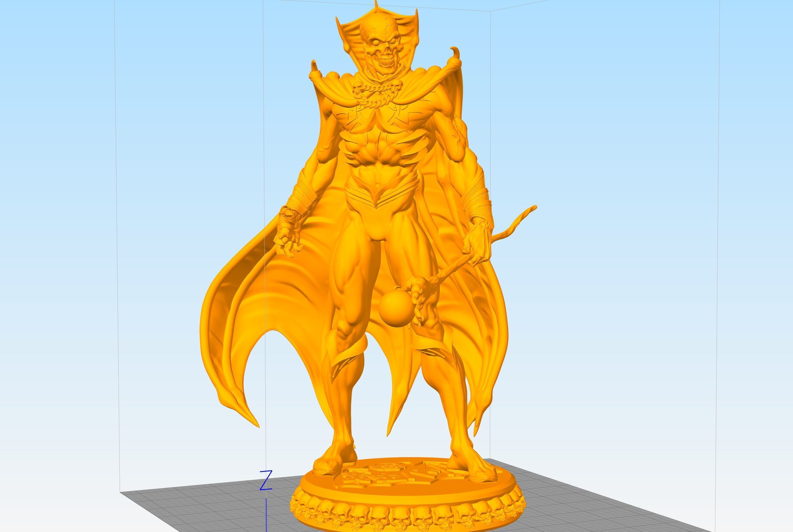 Golden Bat 3D print model_7