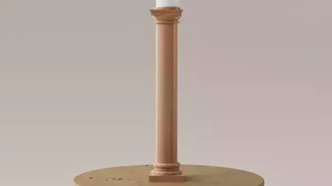 Porta velas - Candelabro - columna neoclasica 3D print model