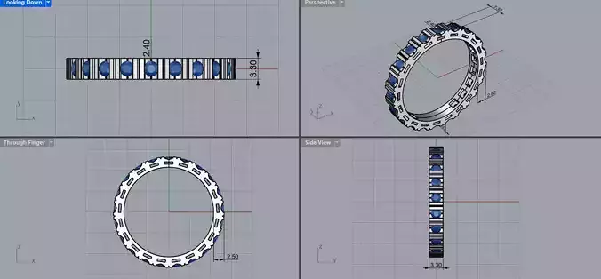 Girodito anello ring  3D print model