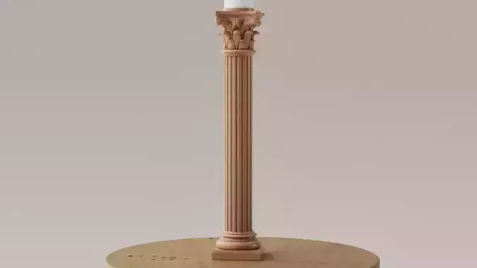 Porta velas - Candelabro - columna neoclasica 3D print model
