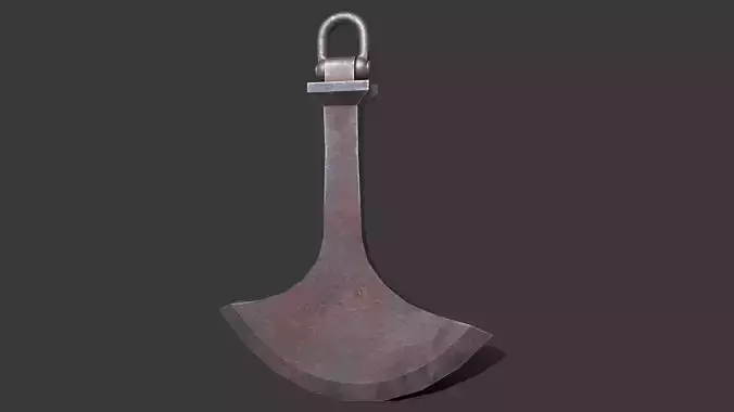 swinging blade trap Low-poly 3D model
