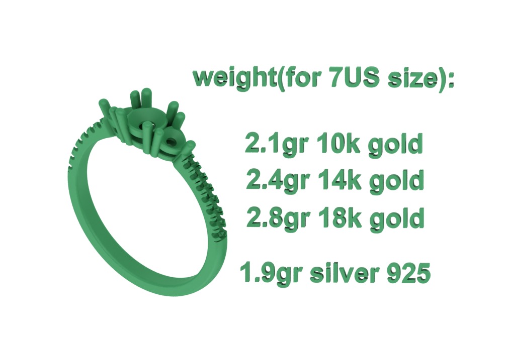 3 Stone 2 Promise Rings Collection Engagement 3dmodels _26