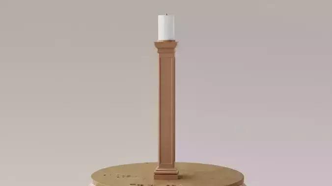 Porta velas - Candelabro - columna neoclasica 3D print model