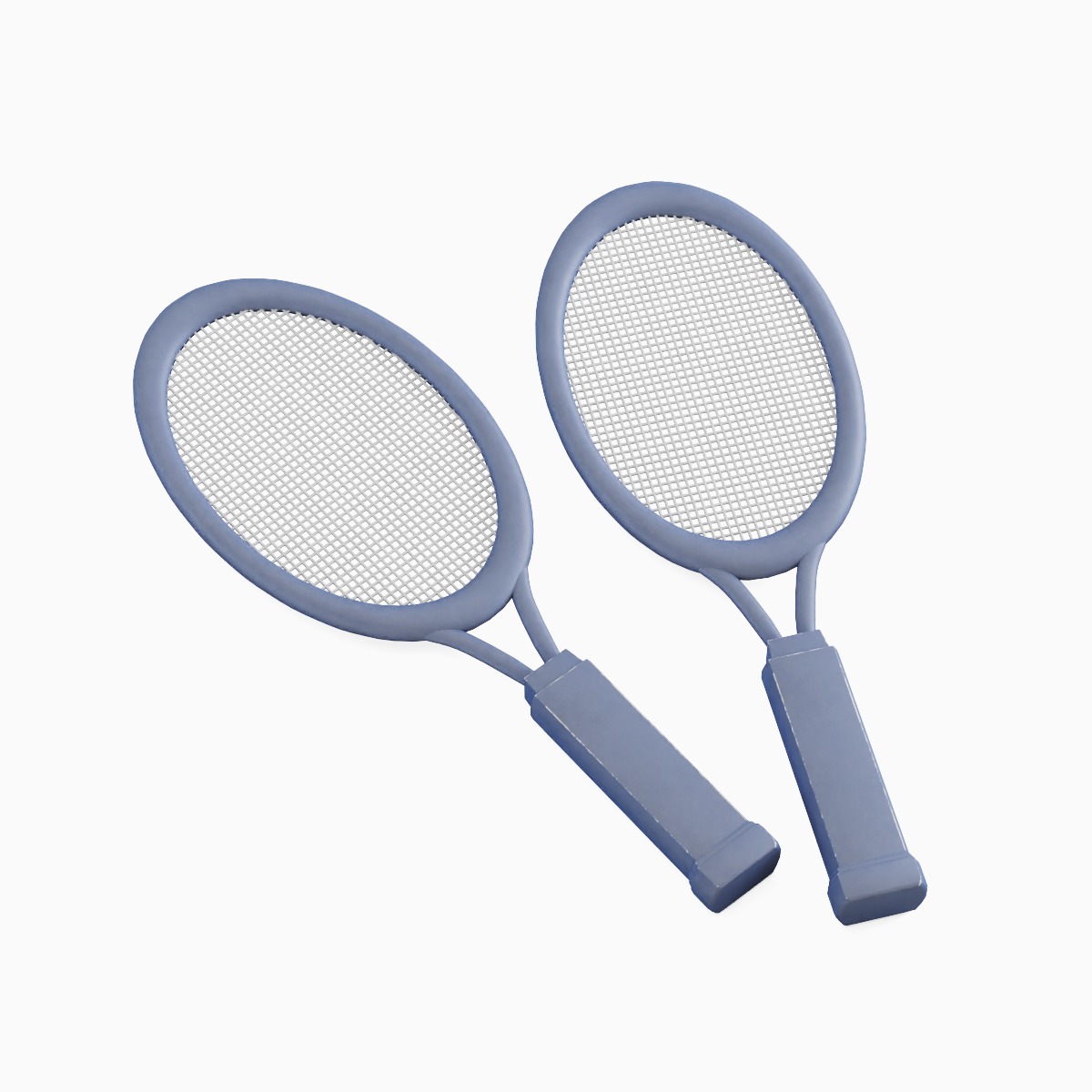 Tennis Racket 05 Low-poly 3D model_5