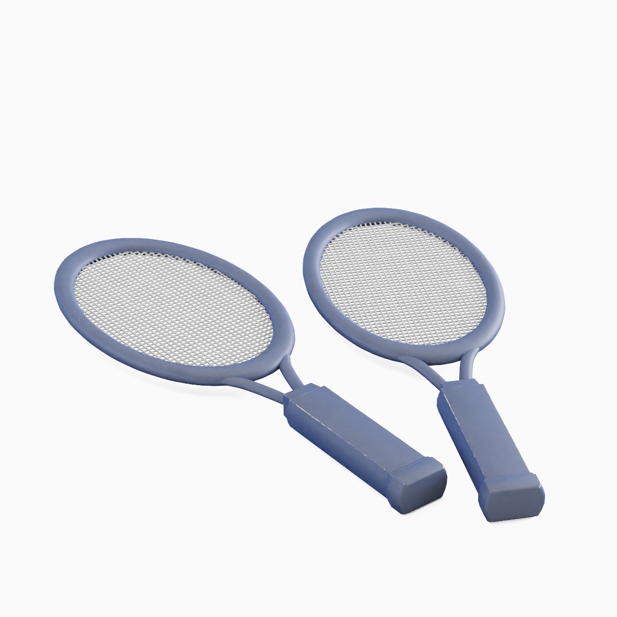 Tennis Racket 05 Low-poly 3D model_2