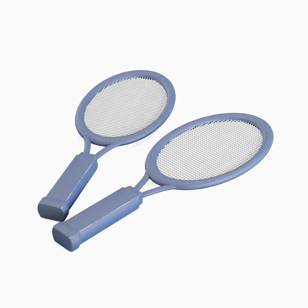 Tennis Racket 05 Low-poly 3D model_1