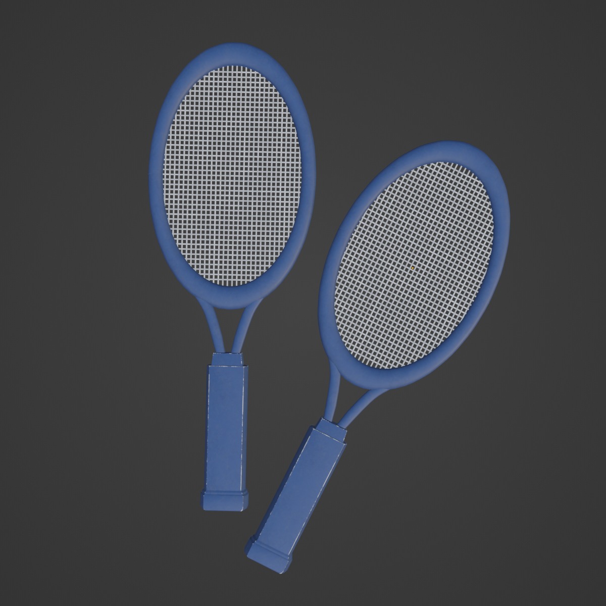 Tennis Racket 05 Low-poly 3D model_6