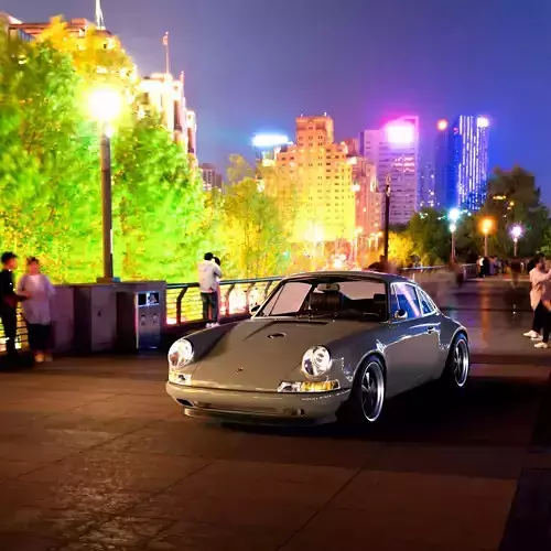 3D Exterior Scene Cars 02