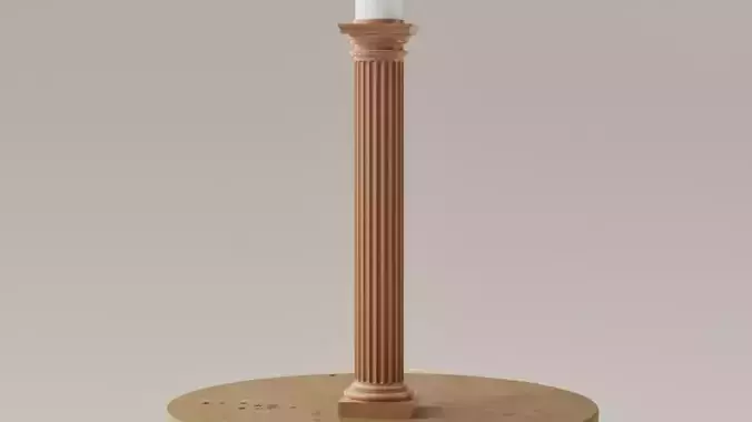 Porta velas - Candelabro - columna neoclasica 3D print model