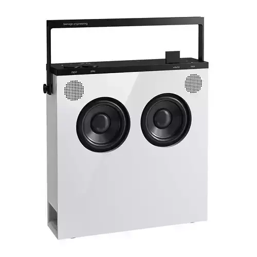 OB-4 Bluetooth Loudspeaker White by Teenage Engineering 3D model