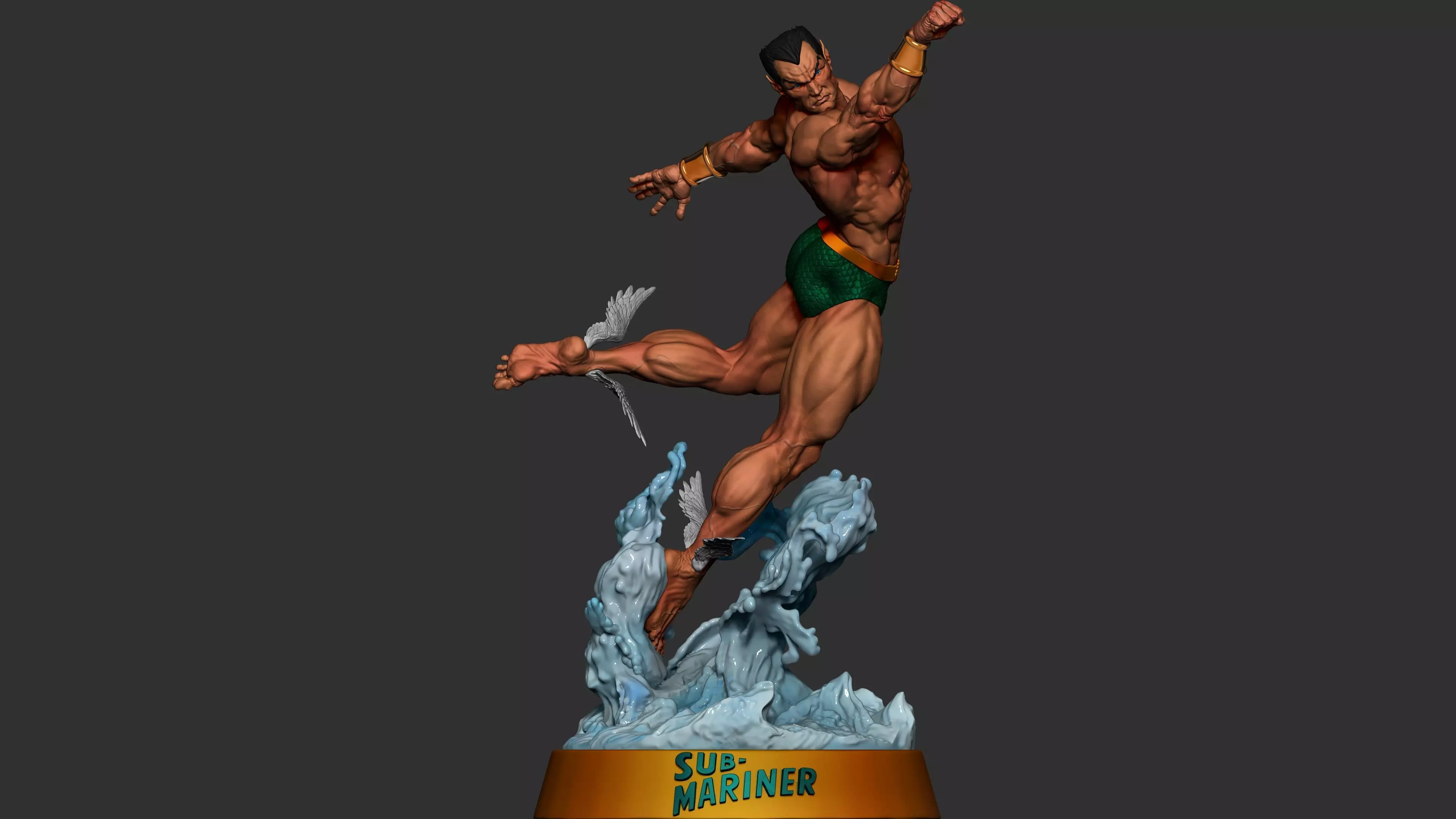 The Submariner Dynamic Pose 3D print model_0