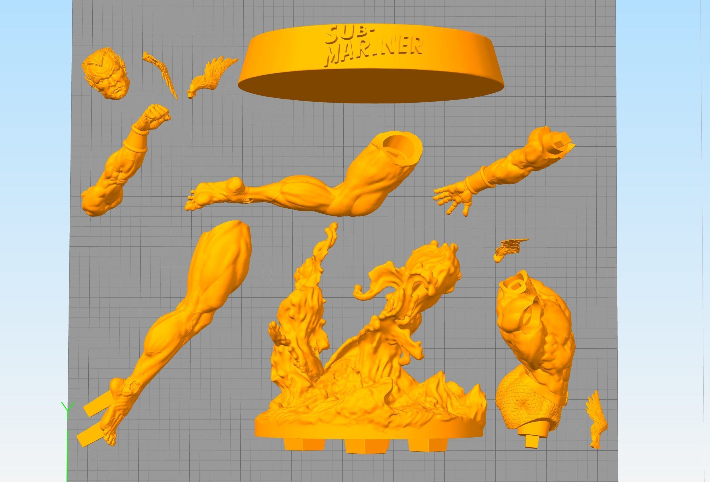 The Submariner Dynamic Pose 3D print model_3