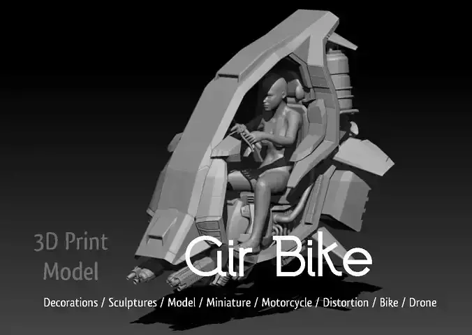 an air bike 3D print model