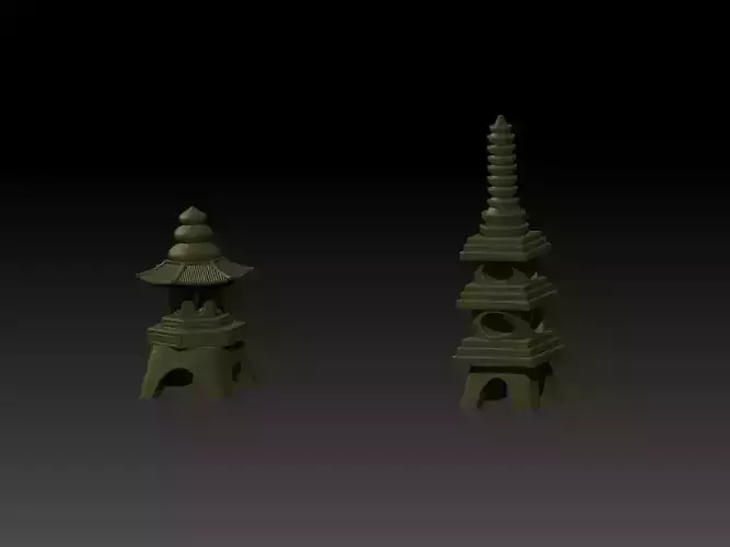 Japanese Stone 03 3D print model