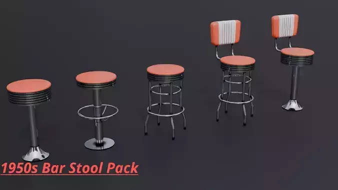 1950s Bar Stool Pack