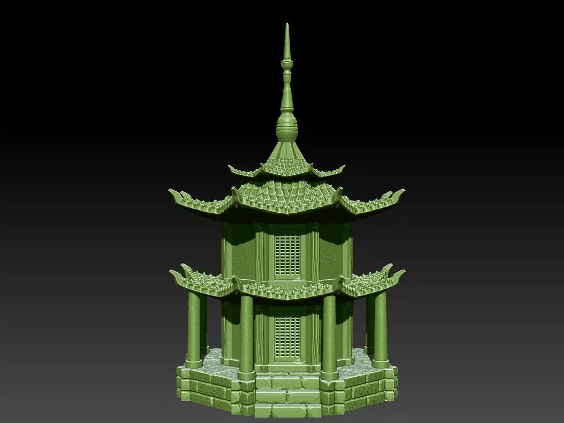 Chinese Pagoda 3D print model_0