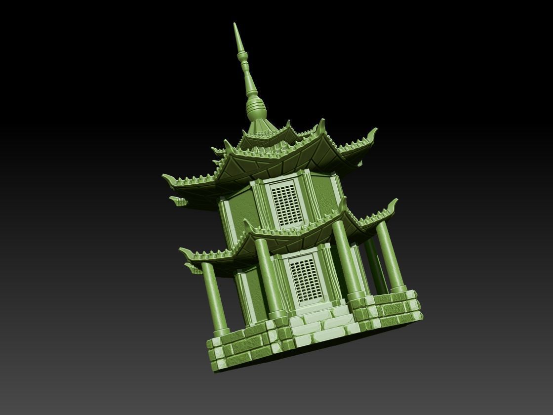 Chinese Pagoda 3D print model_3
