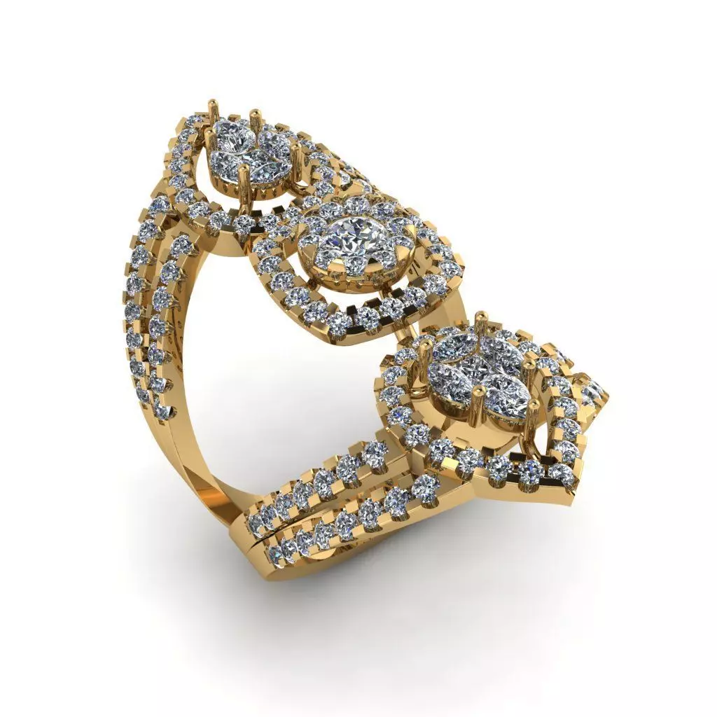 Jewelry 3D Models with render and 3dm stl -R-11 3D print model