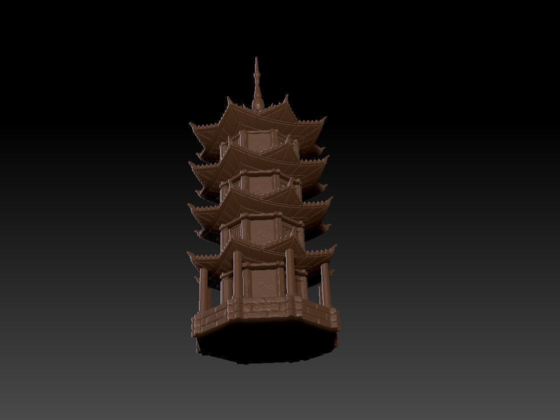 Chinese Pagoda 02 3D print model_3