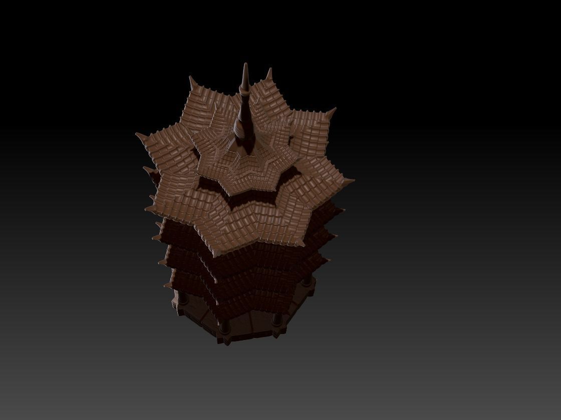 Chinese Pagoda 02 3D print model_2