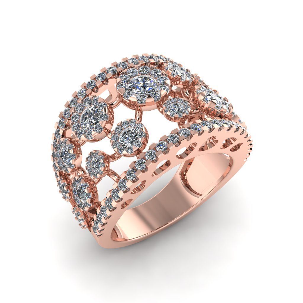 Jewelry 3D Models with render and 3dm stl -R-12 3D print model_1