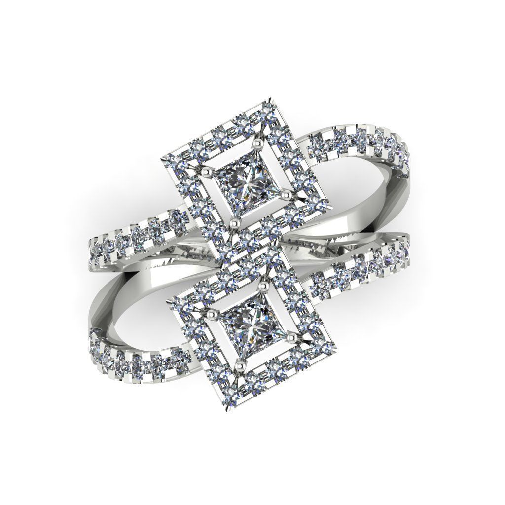 Jewelry 3D Models with render and 3dm stl -R-13 3D print model_11