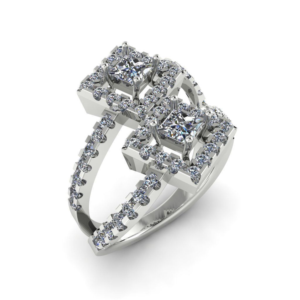 Jewelry 3D Models with render and 3dm stl -R-13 3D print model_2