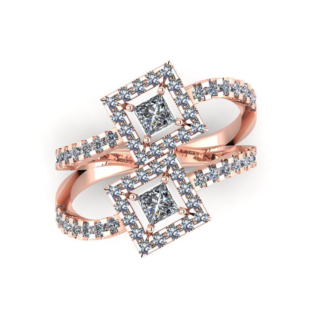 Jewelry 3D Models with render and 3dm stl -R-13 3D print model_10