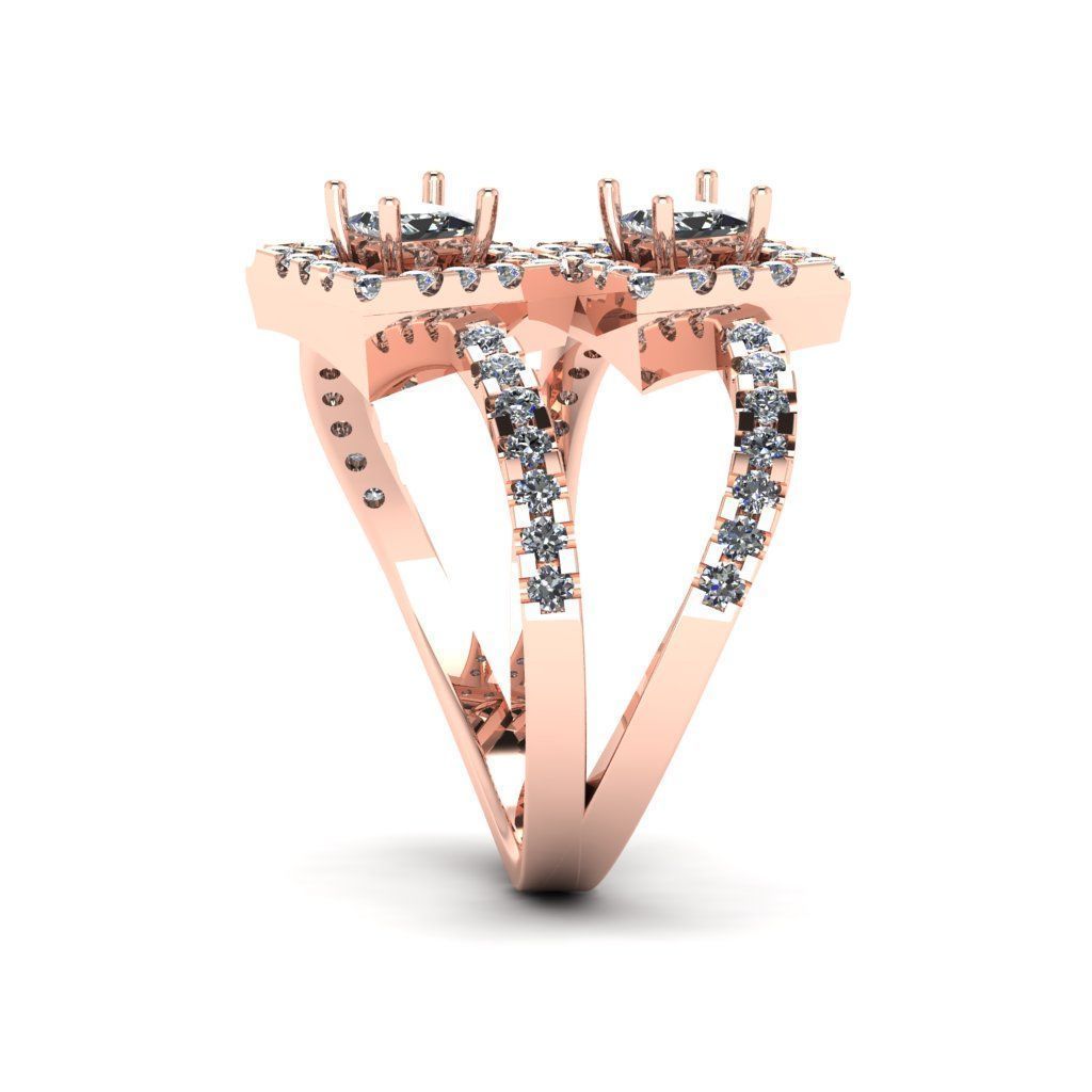 Jewelry 3D Models with render and 3dm stl -R-13 3D print model_7