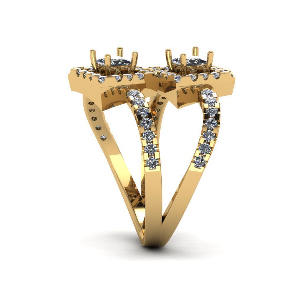 Jewelry 3D Models with render and 3dm stl -R-13 3D print model_9