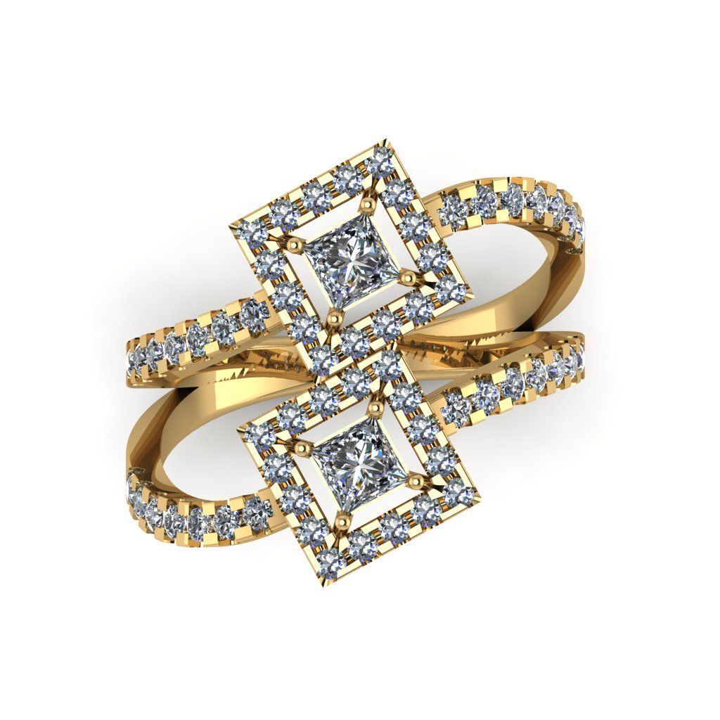 Jewelry 3D Models with render and 3dm stl -R-13 3D print model_12