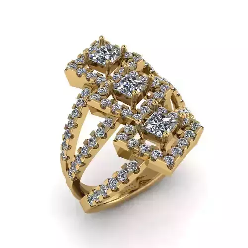 Jewelry 3D Models with render and 3dm  stl -R-14