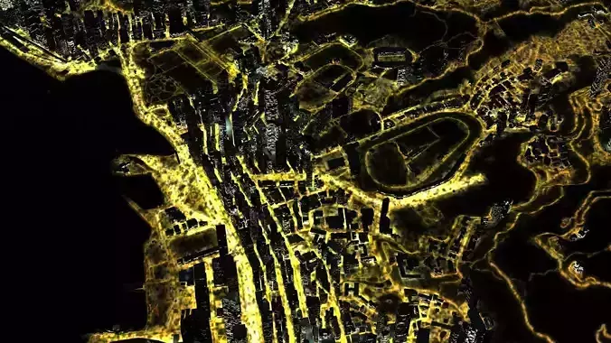 Night HongKong HK China