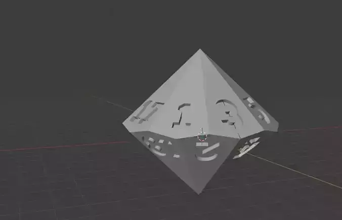 D18 Dice 3d Model 