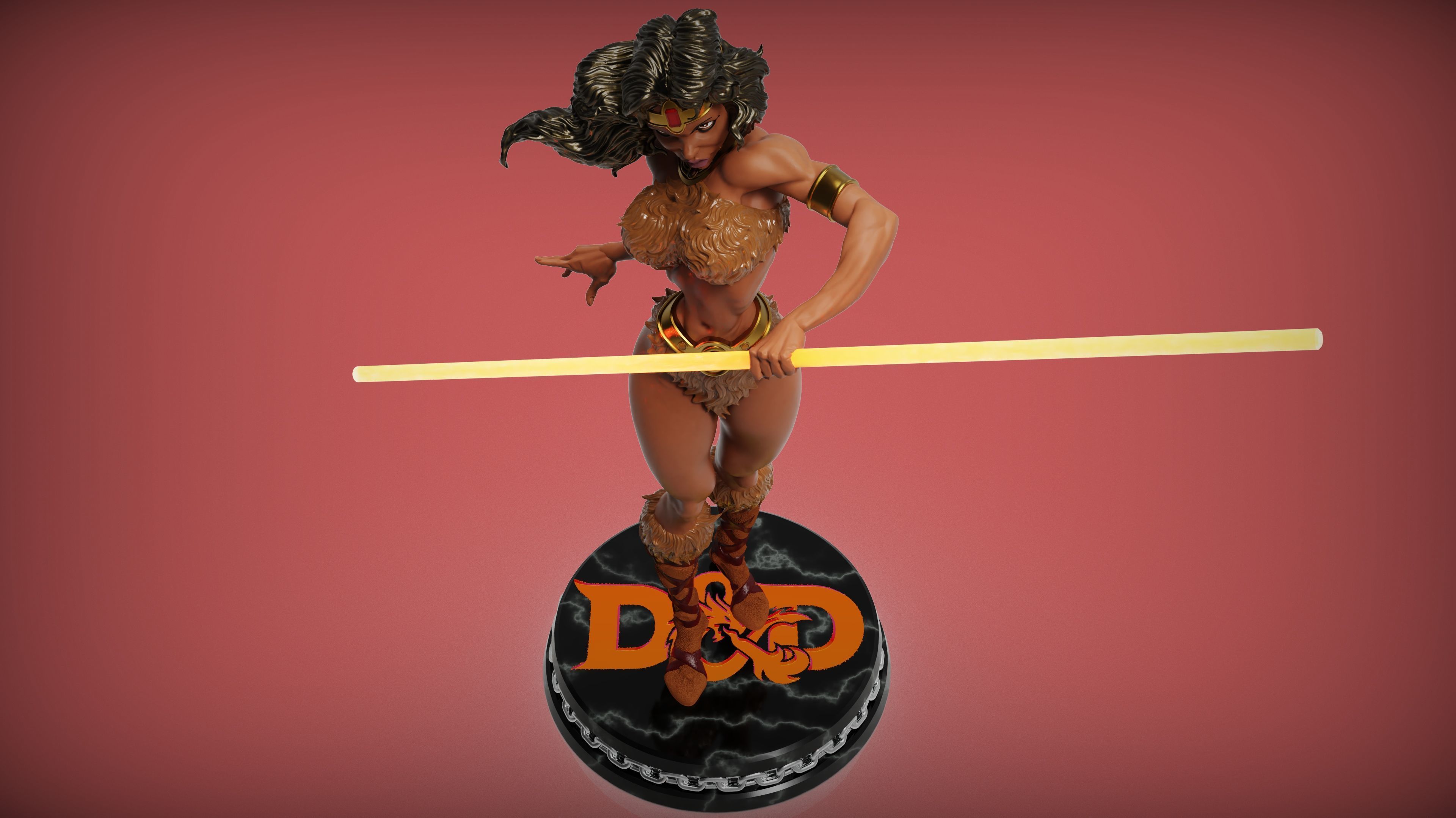 Diana The acrobat 3D print model_4