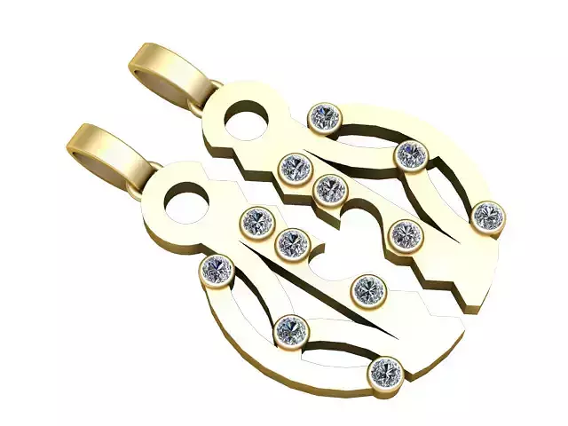 ELEGHANT EARRING 3D PRINTABLE MODEL