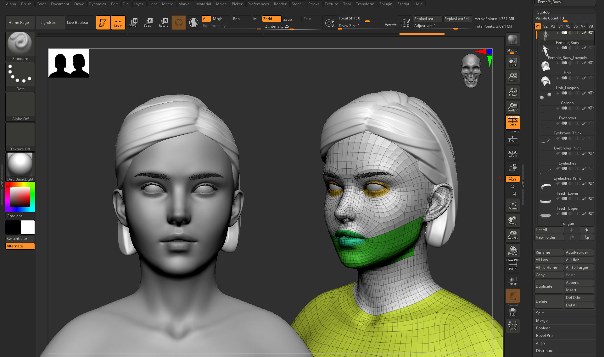 Female Body 3D model_20