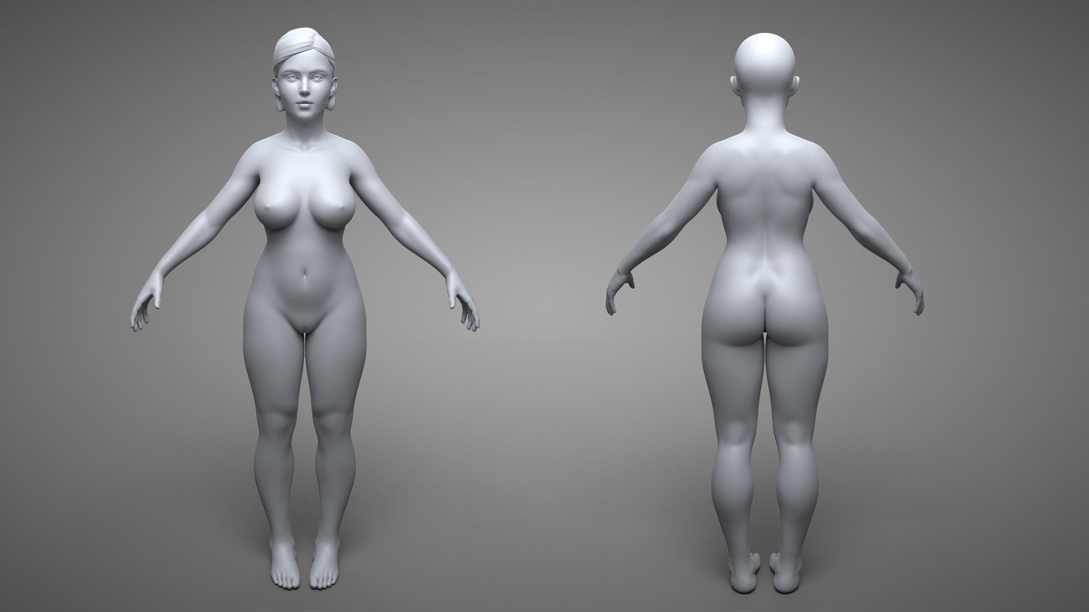 Female Body 3D model_6