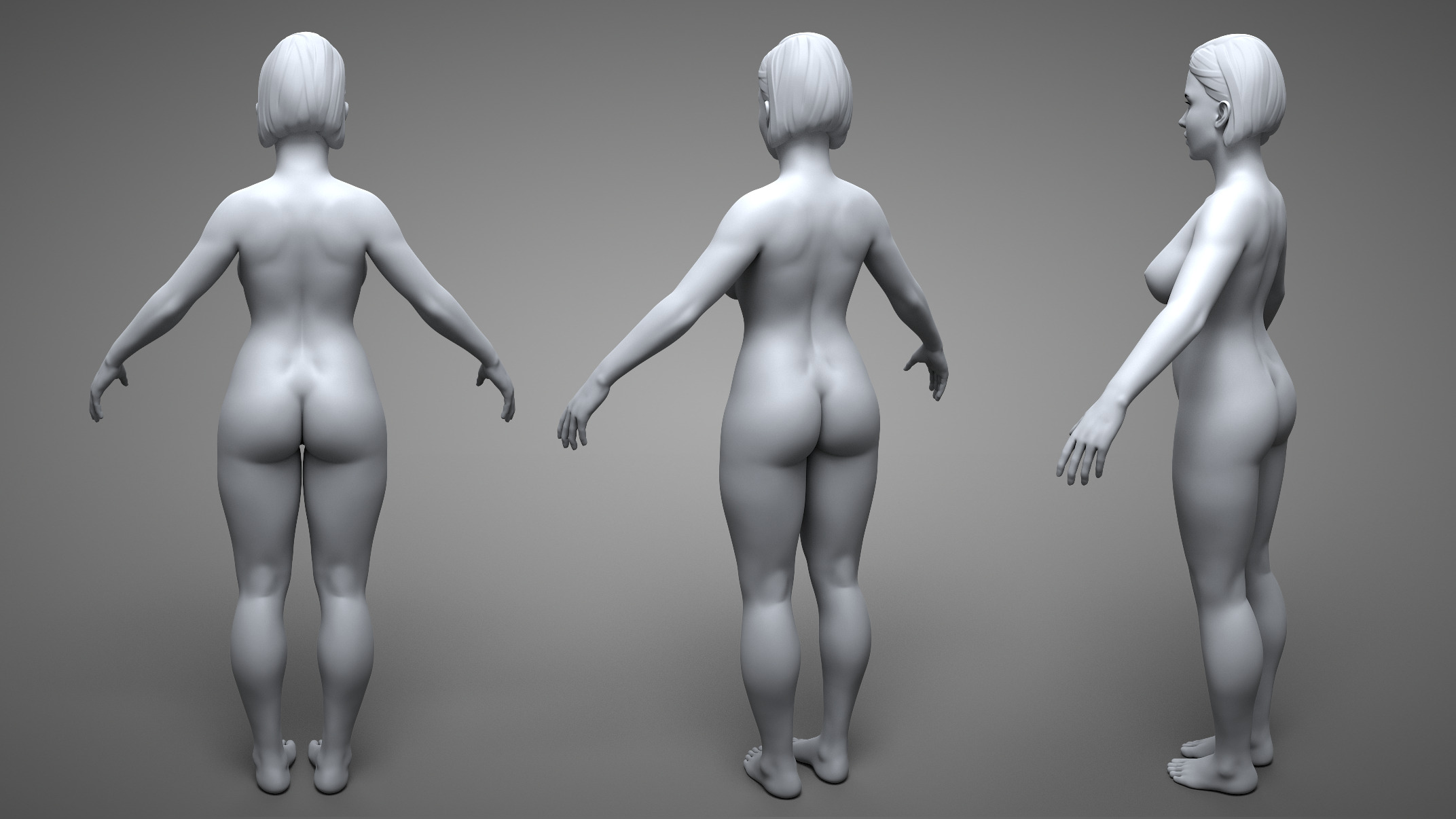 Female Body 3D model_4