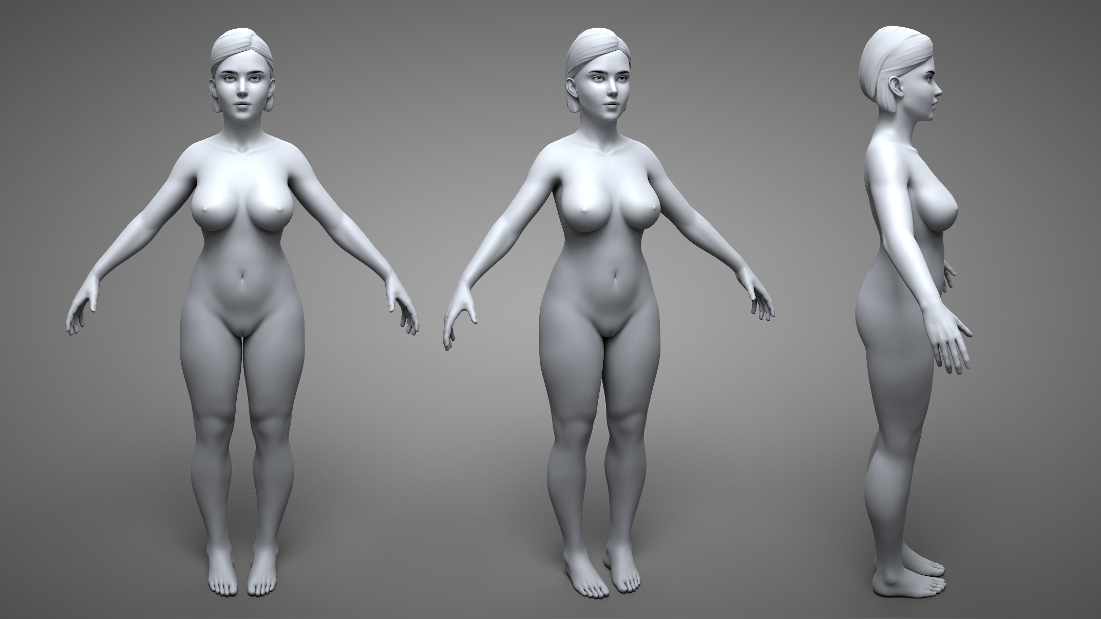 Female Body 3D model_3