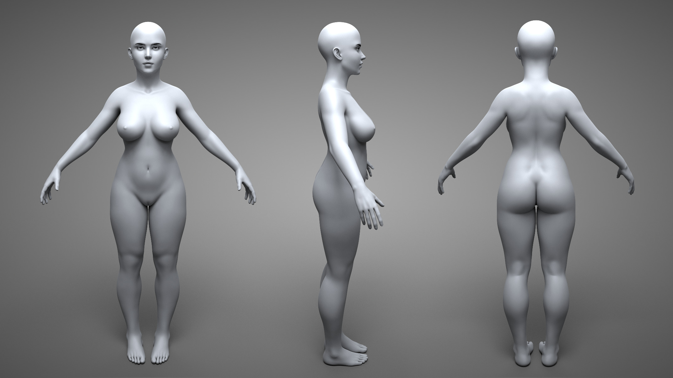 Female Body 3D model_5