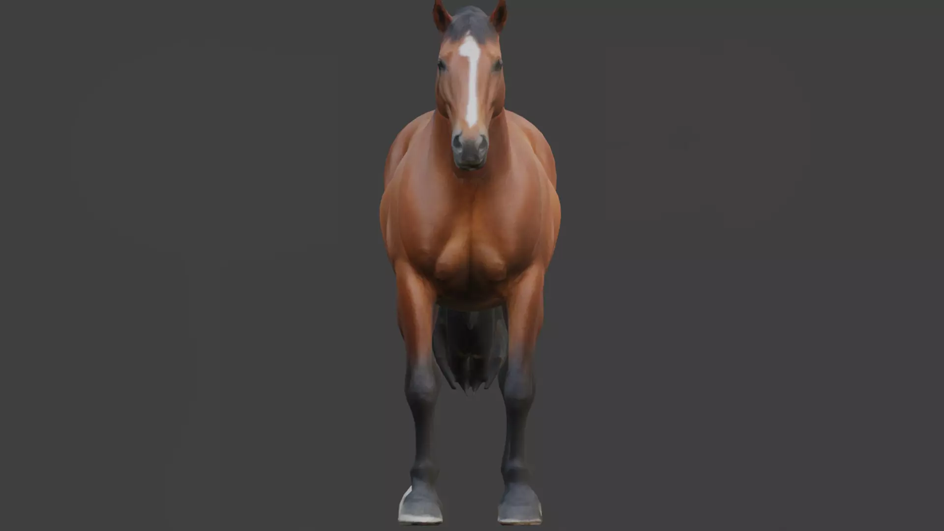 Horse Low-poly 3D model