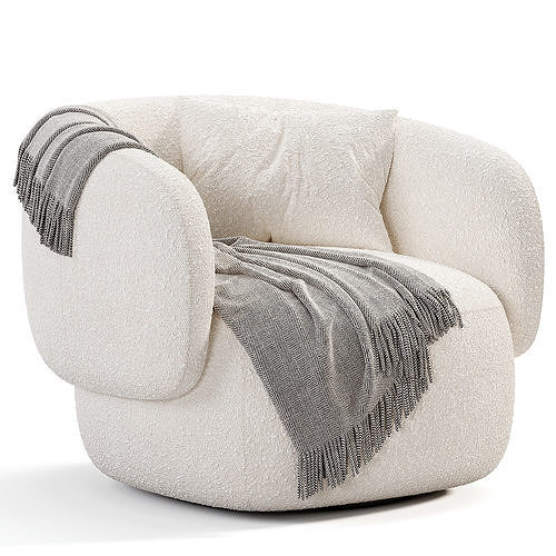 Creo Armchair Low-poly 3D model