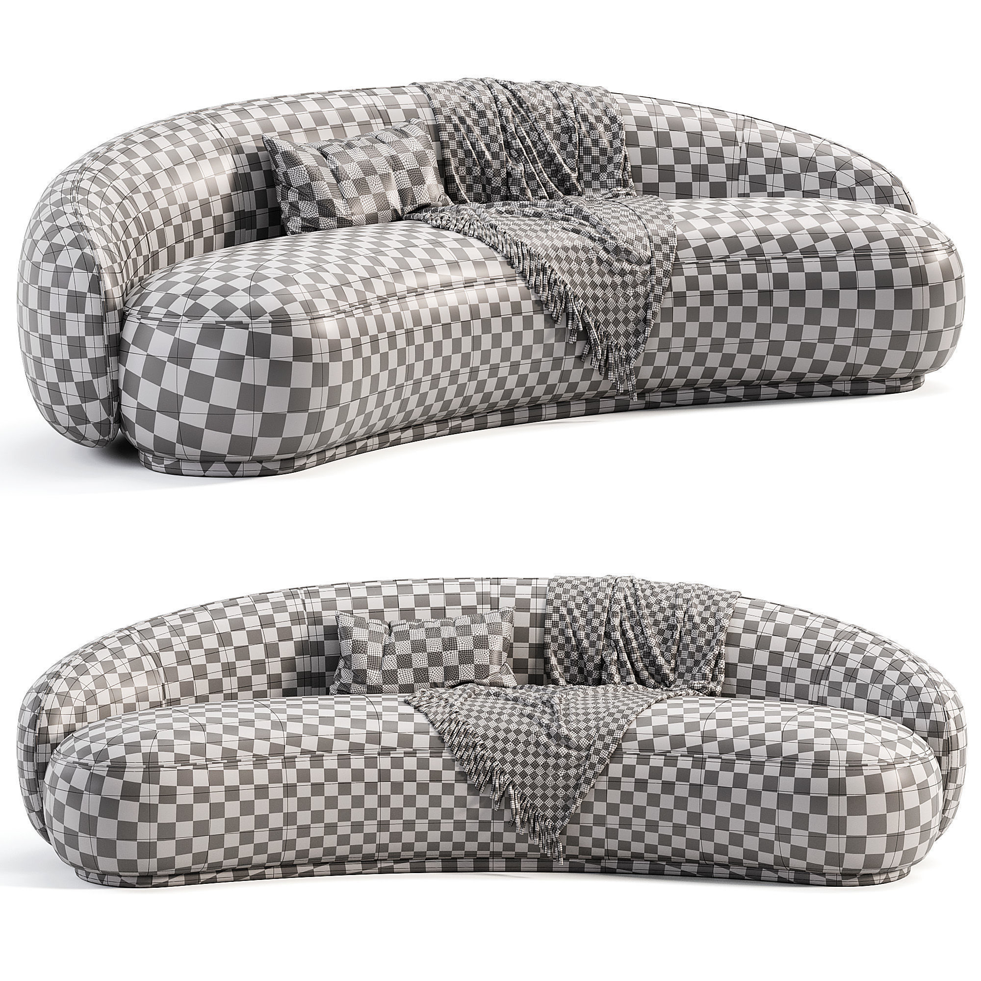 Julep Sofa Low-poly 3D model_5