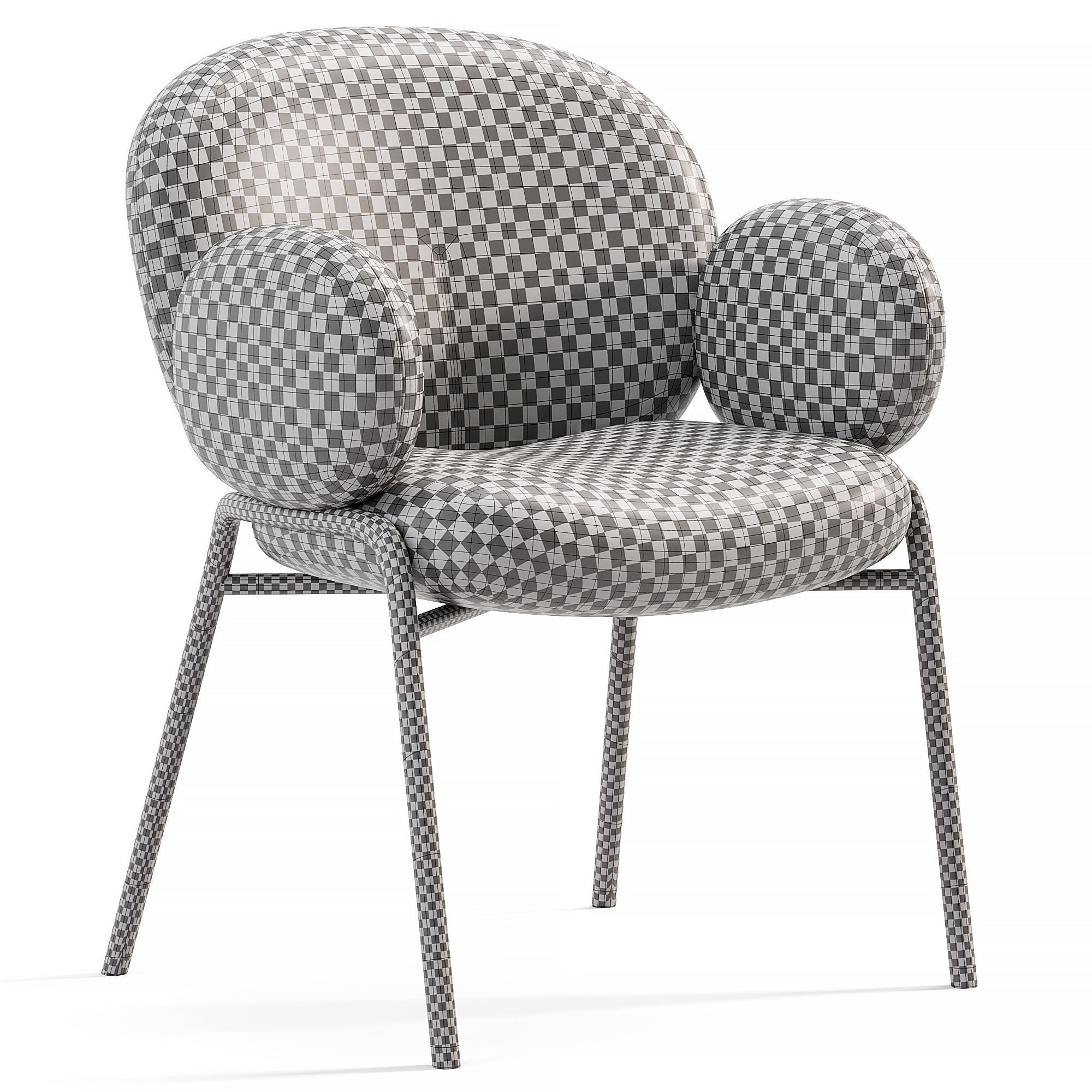 NANA Chair Low-poly 3D model_6