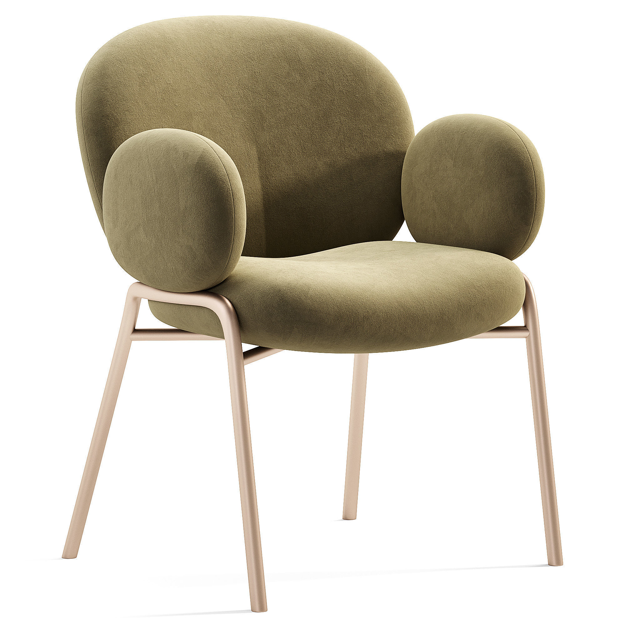 NANA Chair Low-poly 3D model_1