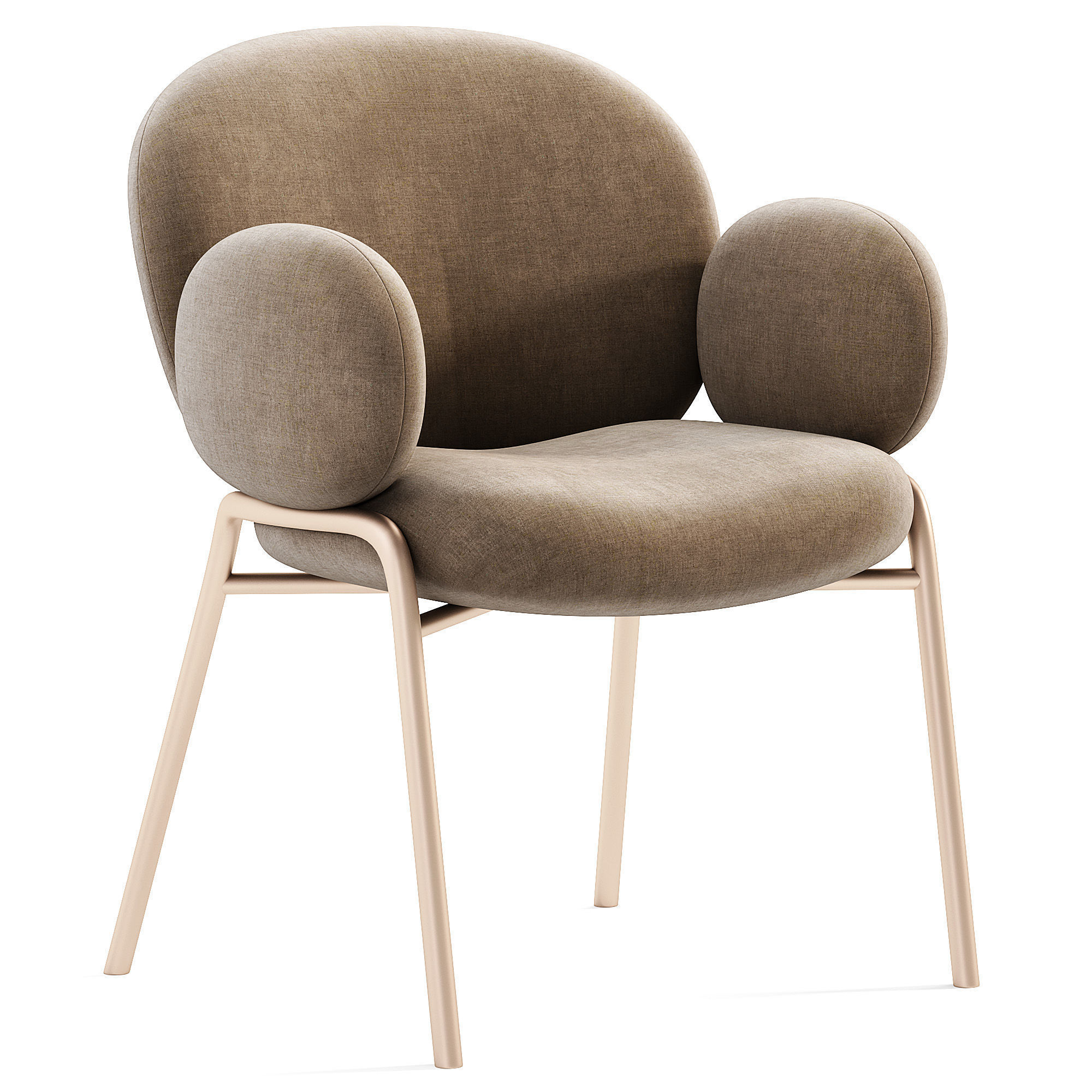 NANA Chair Low-poly 3D model_4