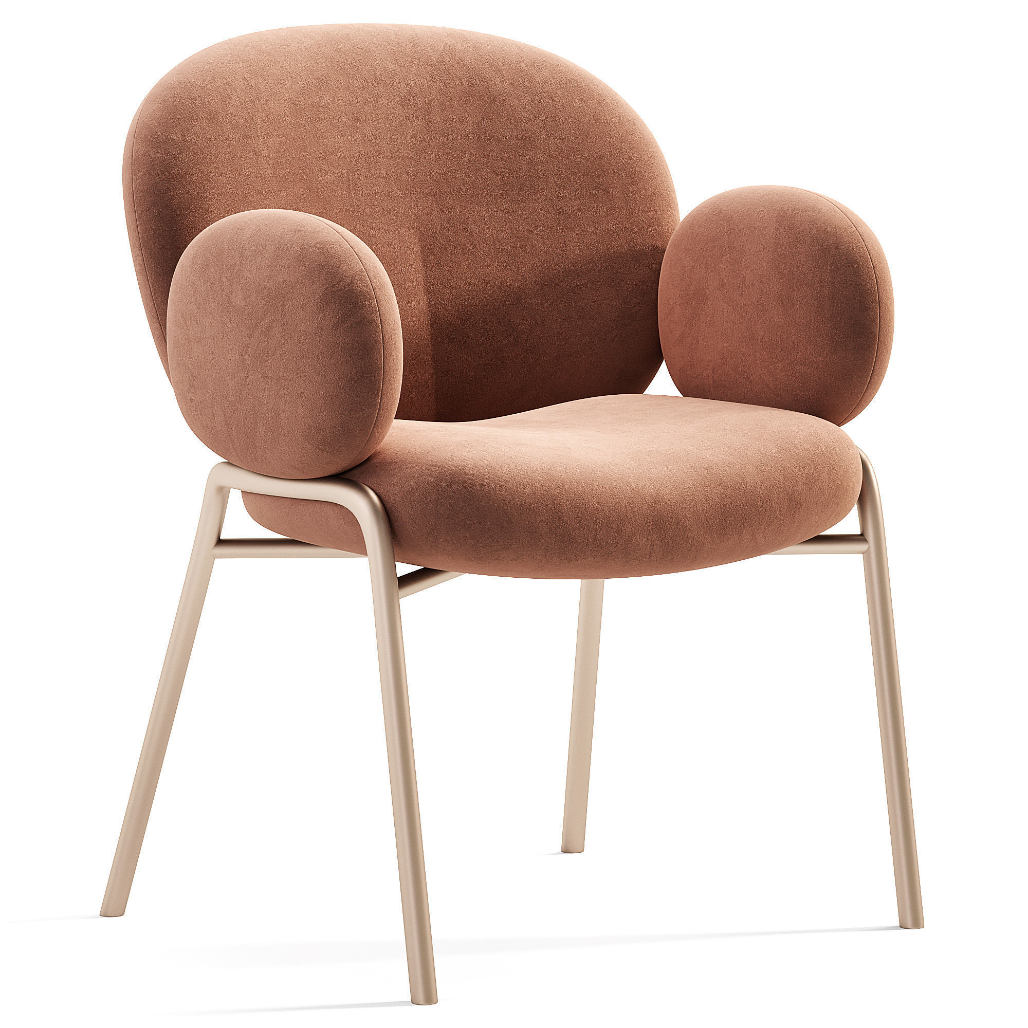 NANA Chair Low-poly 3D model_2