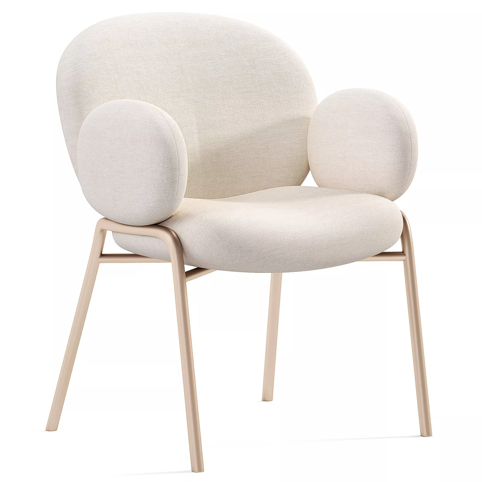 NANA Chair Low-poly 3D model_0