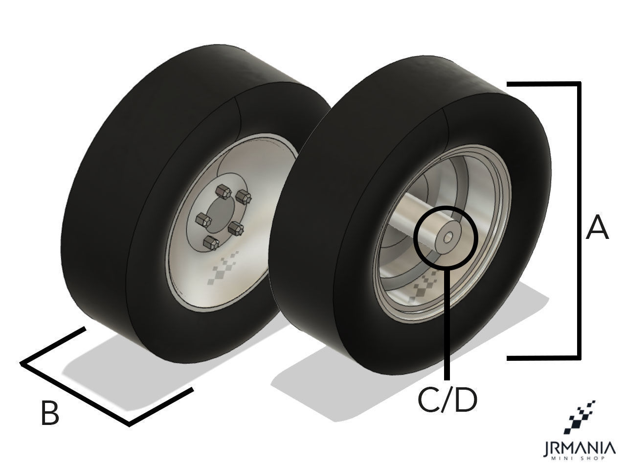 JrMania Rolling Ys plus Tires 3D print model_9